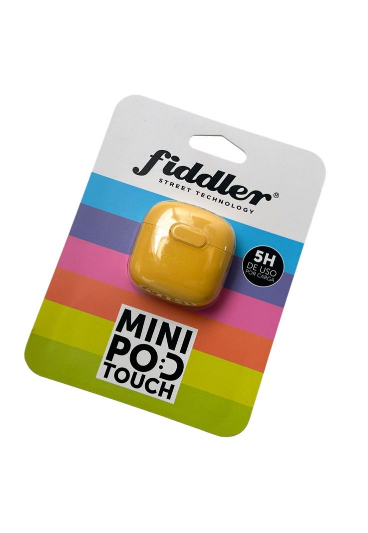 Audifono Fiddler Colors Amarillo Mini Pod Touch Inalambrico-2