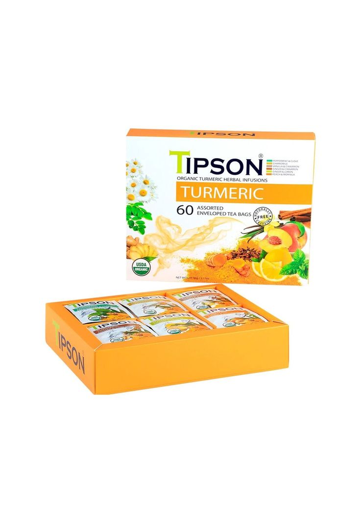 Infusion de Curcuma Organica Tipson Turmeric Caja 60 bolsas-2