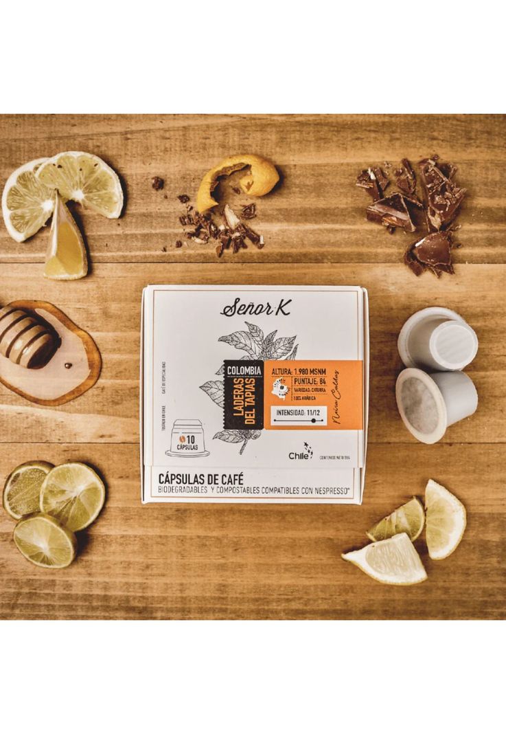 Cápsulas Nespresso Colombia Laderas Tapias X10 Cafe Señor K-2