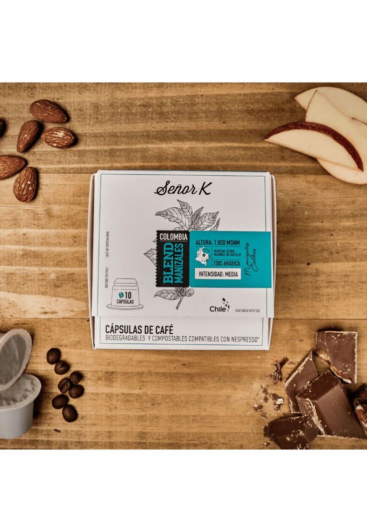 Cápsulas Nespresso BLEND Manizales X10 café Señor K-2