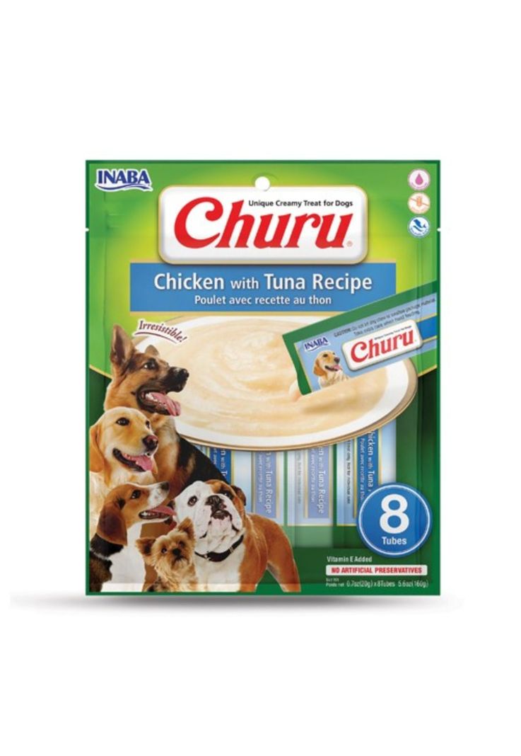 Churu Para Perro Pollo y Atun 8 Tubos de 20 grs-0