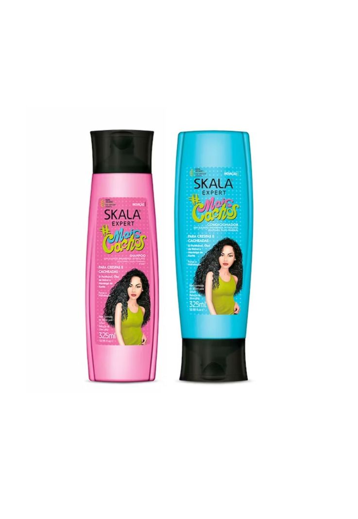 Kit Shampoo Acondicionador Rizos Mais Cachos Skala 325ml c/u-1