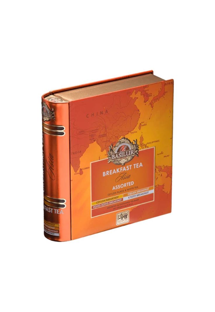 Te Negro Surtido Basilur Libro Breakfast Asia 32 Bolsas.-0