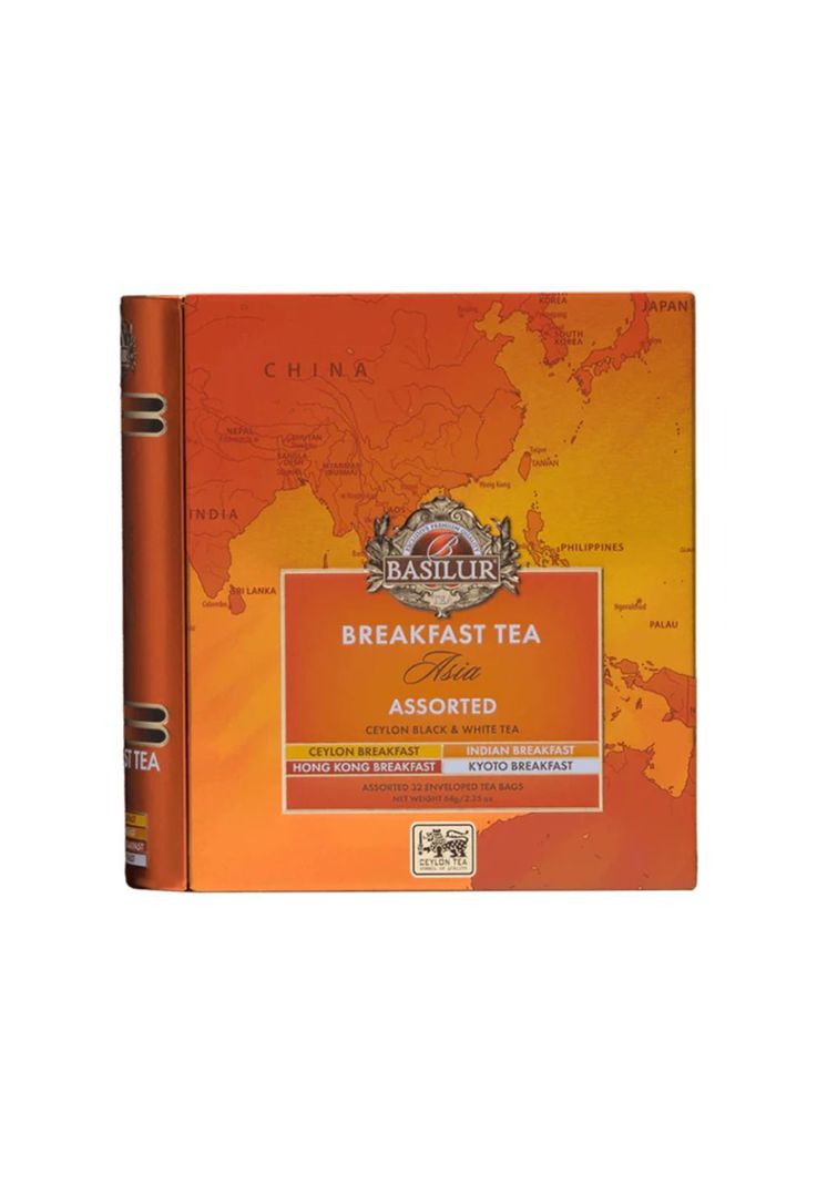 Te Negro Surtido Basilur Libro Breakfast Asia 32 Bolsas.-1