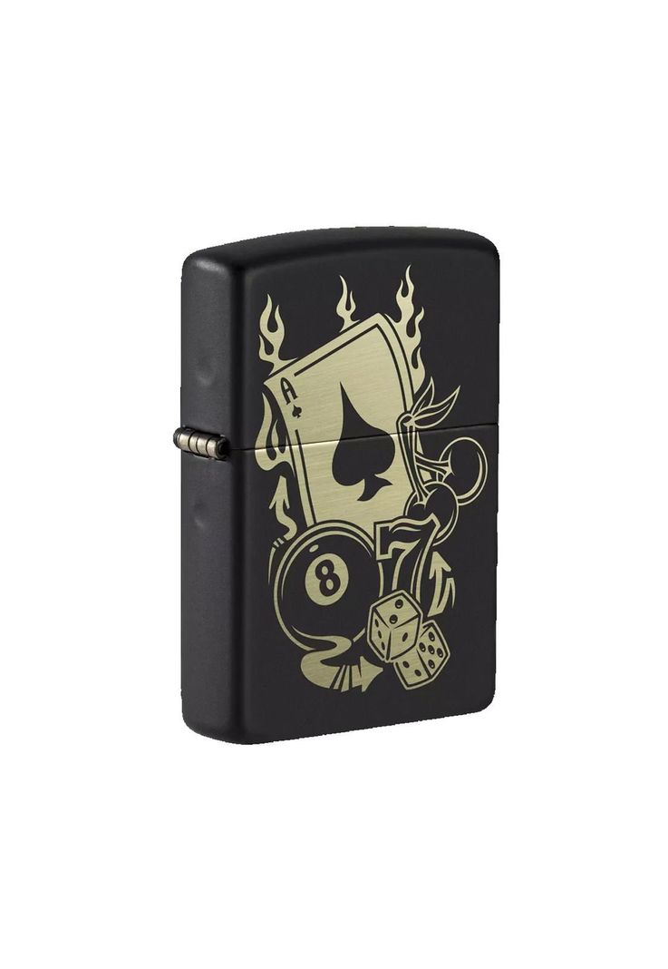 Encendedor Zippo Gambling Design Negro ZP49257 (Talle:Tamaño Único)-2