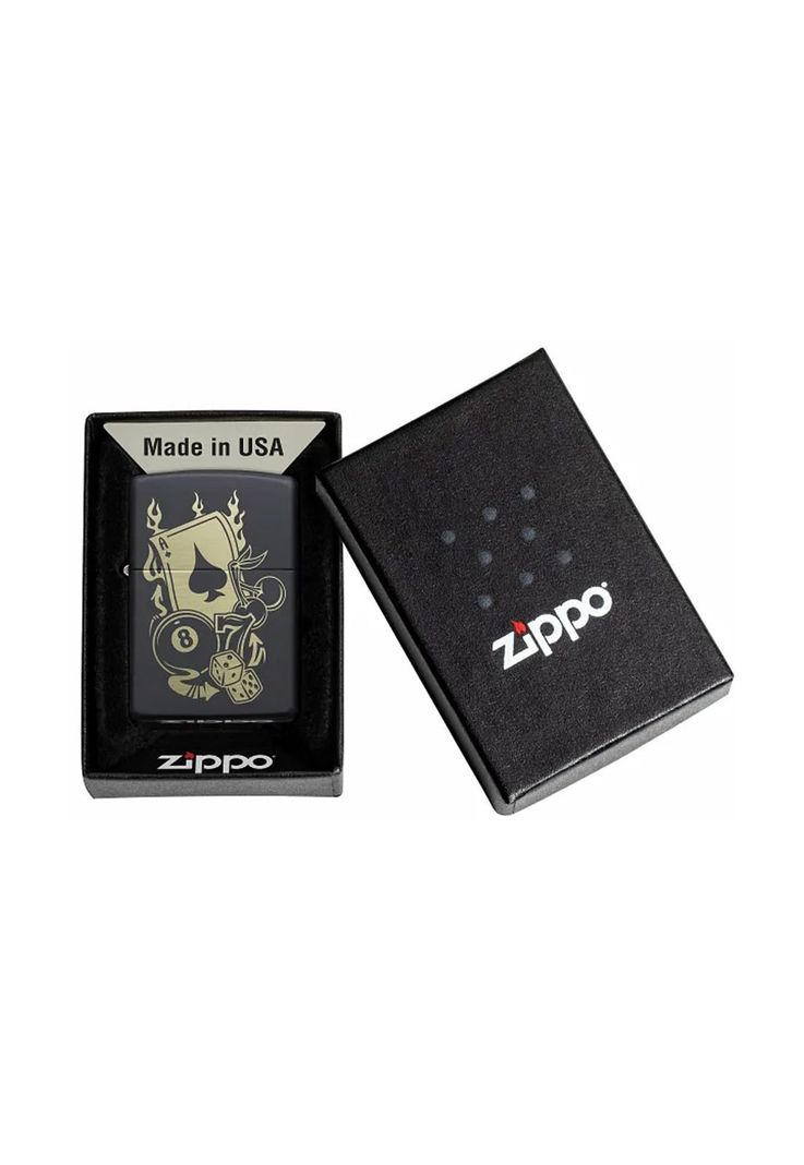 Encendedor Zippo Gambling Design Negro ZP49257 (Talle:Tamaño Único)-4