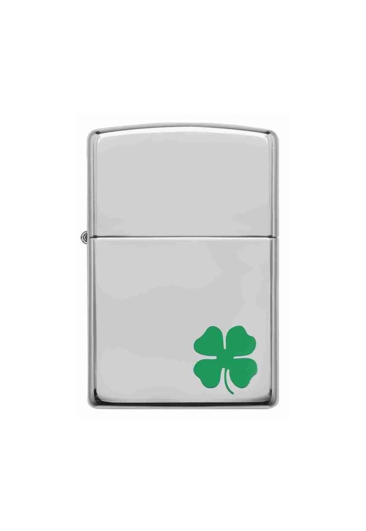 Encendedor Zippo Bit O Clock Trebol Design Plateado ZP24007-0