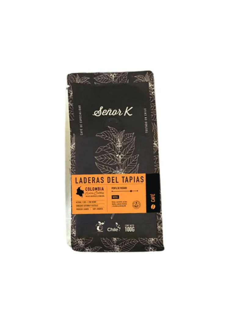 Café de Colombia Laderas del tapias 100gr Molido Señor K-0