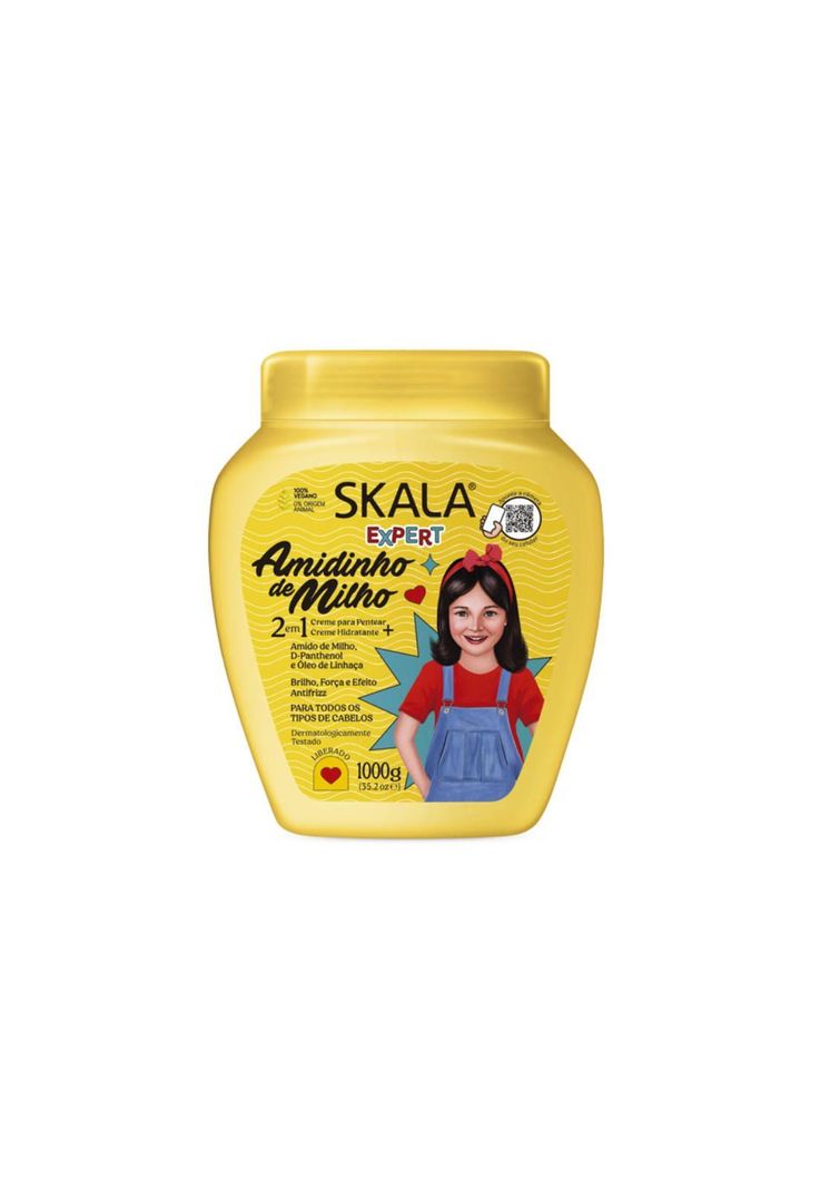 Mascara Capilar Hidratante Almidon de Maiz Kids 1kg Skala-0