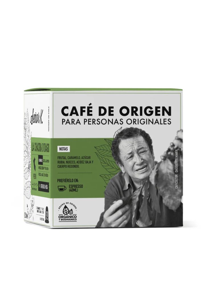 Cápsulas Nespresso Perú La Chacra D' Dago x10 Café Señor K-1