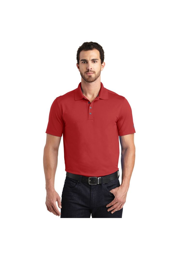 Polera Pique Lisa Manga Corta Color Rojo Sangiovanni-1
