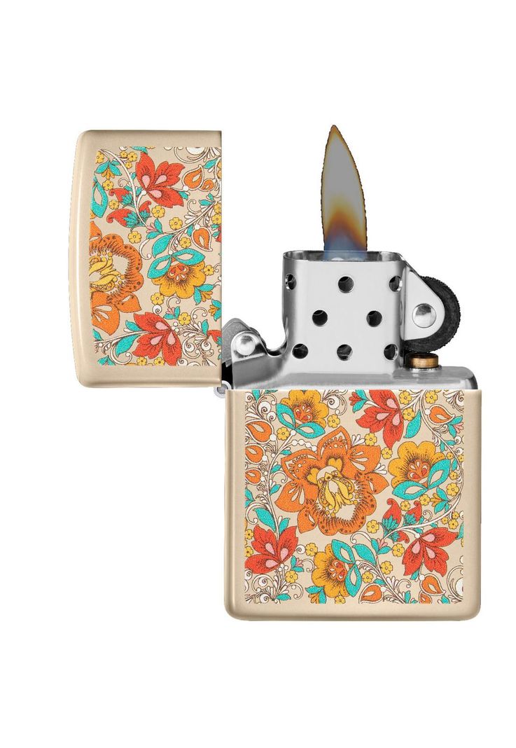 Encendedor Zippo Vintage Floral Design Rosa ZP49770-1