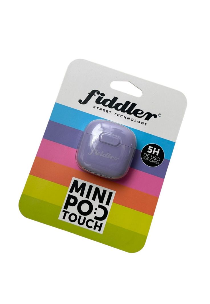 Audifono Fiddler Colors Morado Mini Pod Touch Inalambrico-2