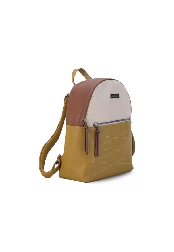 Mochila Doha Hueso Pistacho y Café Lincoln's-1