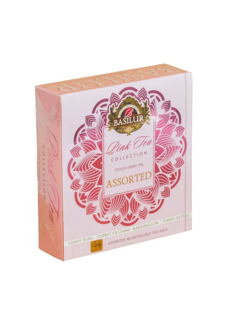 Te Basilur Verde Pink Tea Assorted 40 bolsas-0