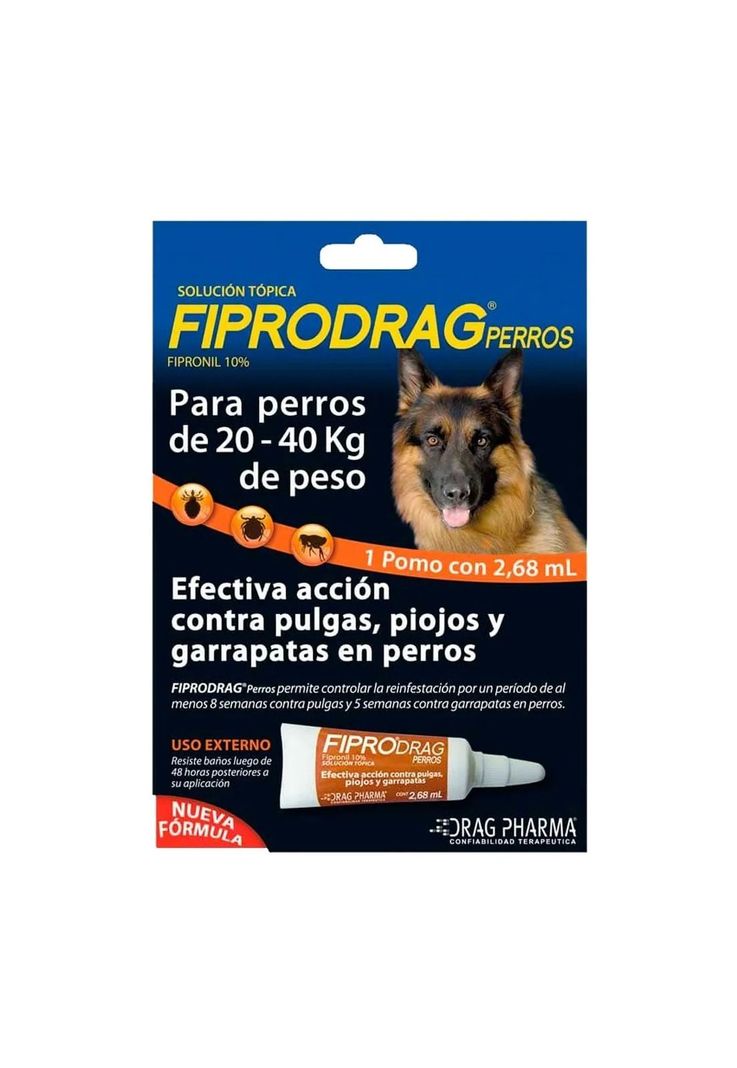 Pipeta Fiprodrag Antipulga Perros de 20 a 40 Kg 2,6 Ml-0