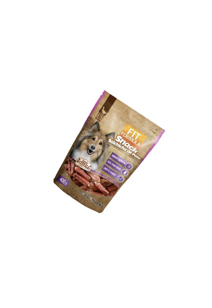Snack Para Perros Salchicha de Pato Fit Formula 400 G-1