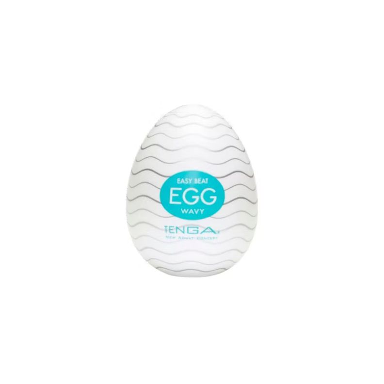 Huevo Masturbador Masculino Tenga Egg Wavy Celeste-0