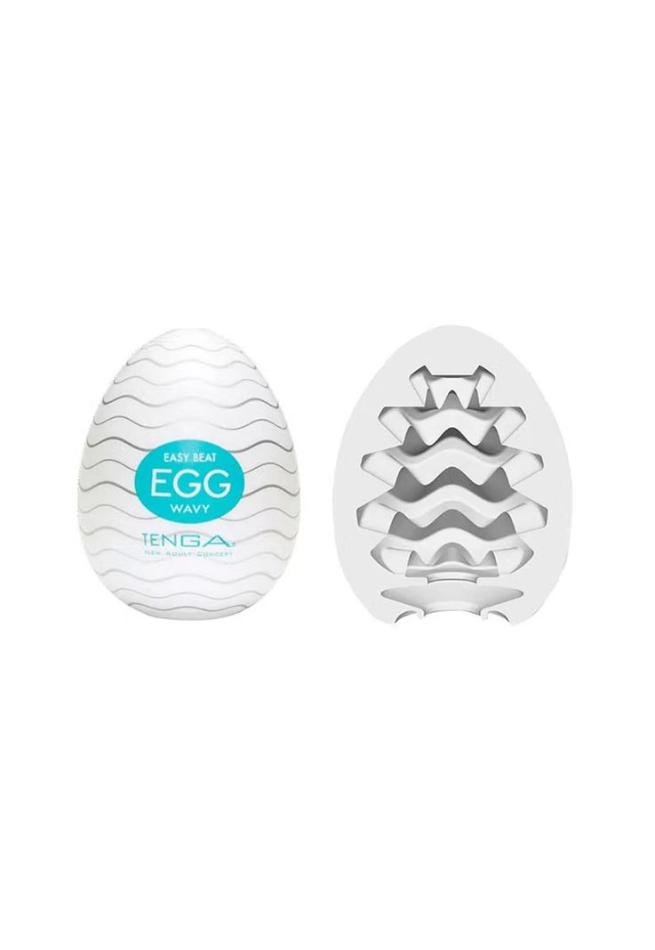Huevo Masturbador Masculino Tenga Egg Wavy Celeste-1