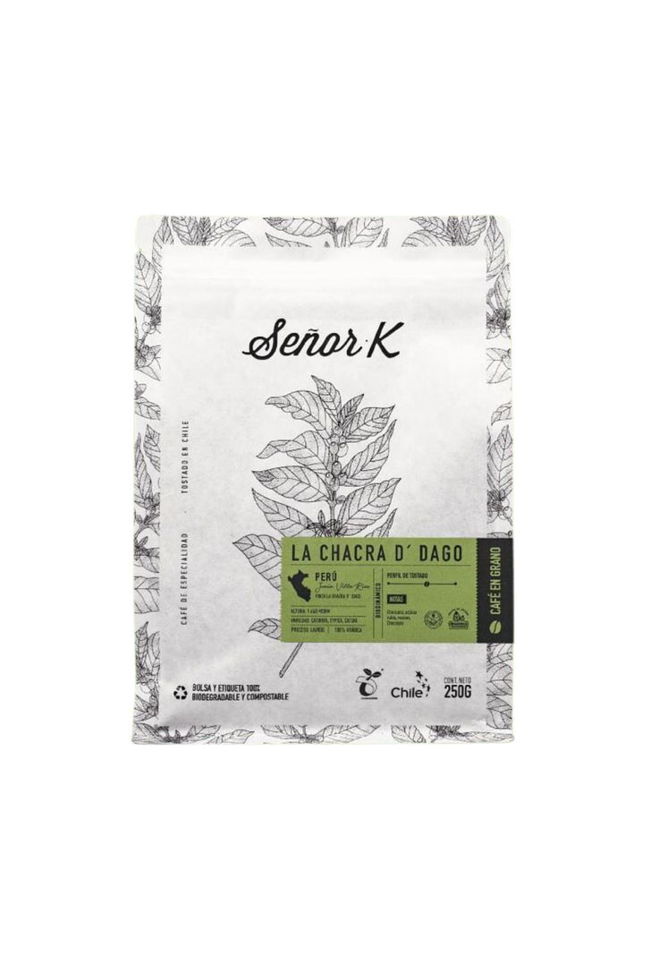 Cafe Especialidad Peru La Chacra 250gr Molido Cafe Señor K-2