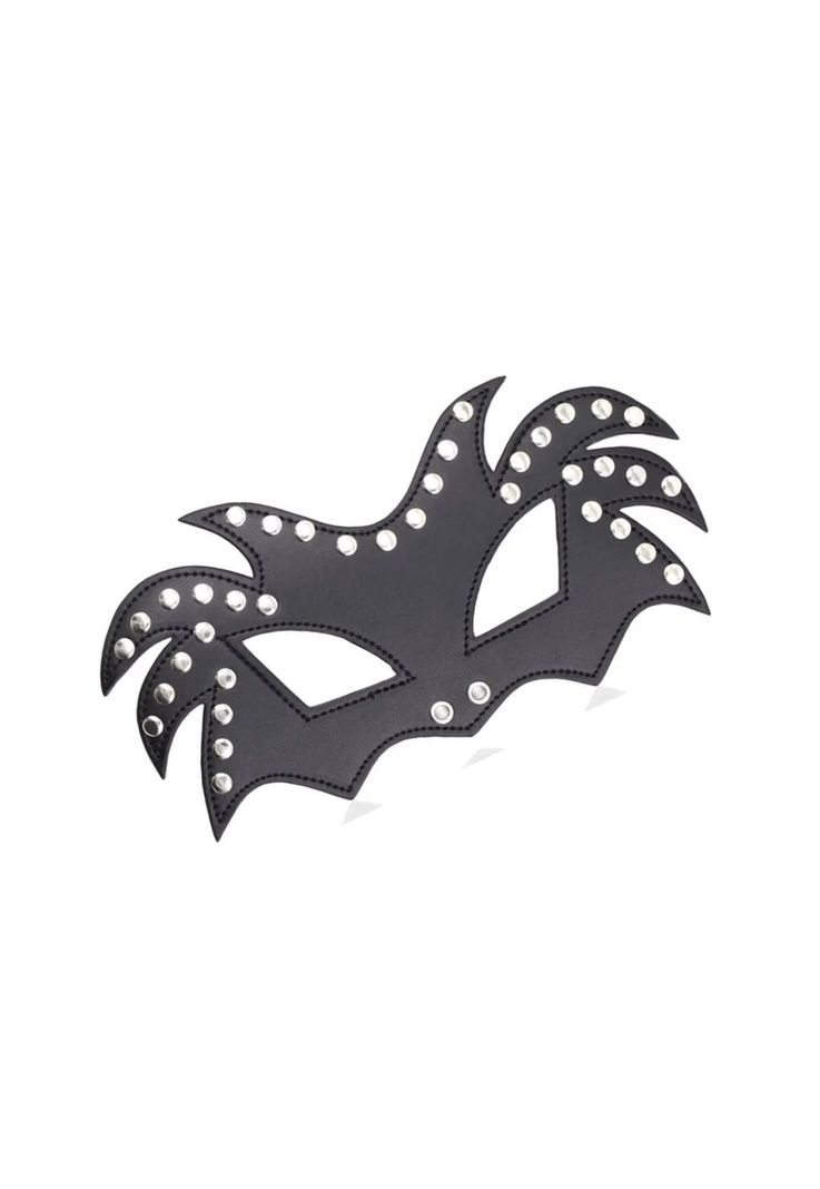 Antifaz Mascara Erótica Bdsm Ecocuero Negro-1