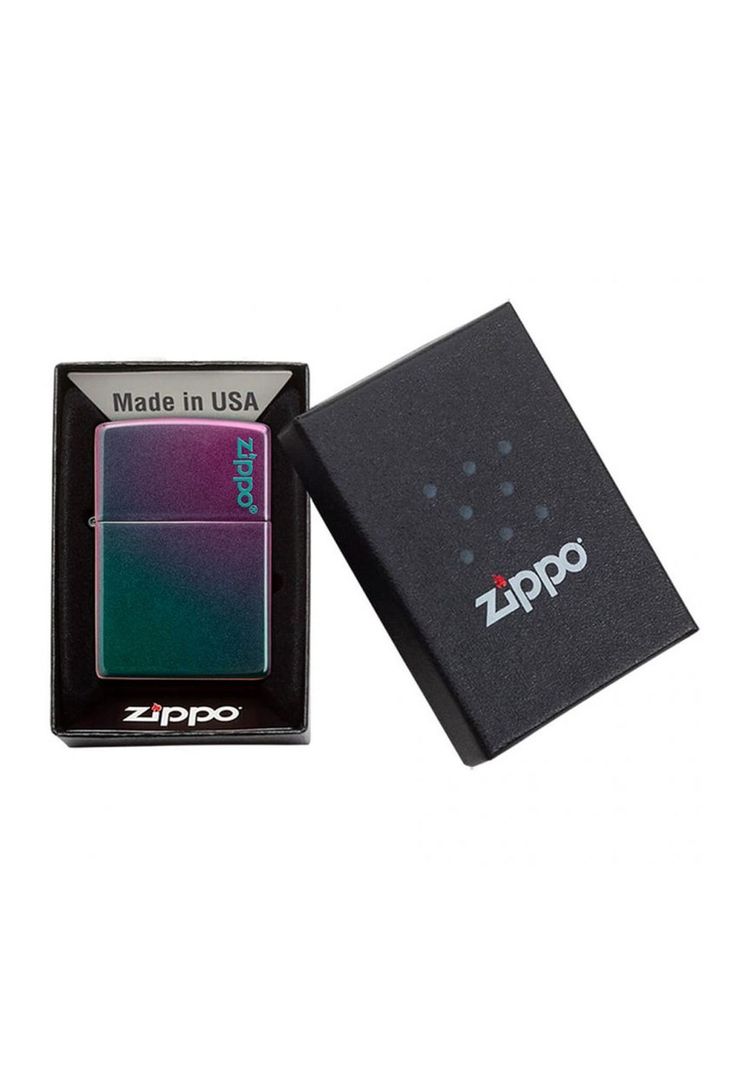 Encendedor Zippo Iridiscente Logo Morado ZP49146ZL (Talle:Tamaño Único)-4