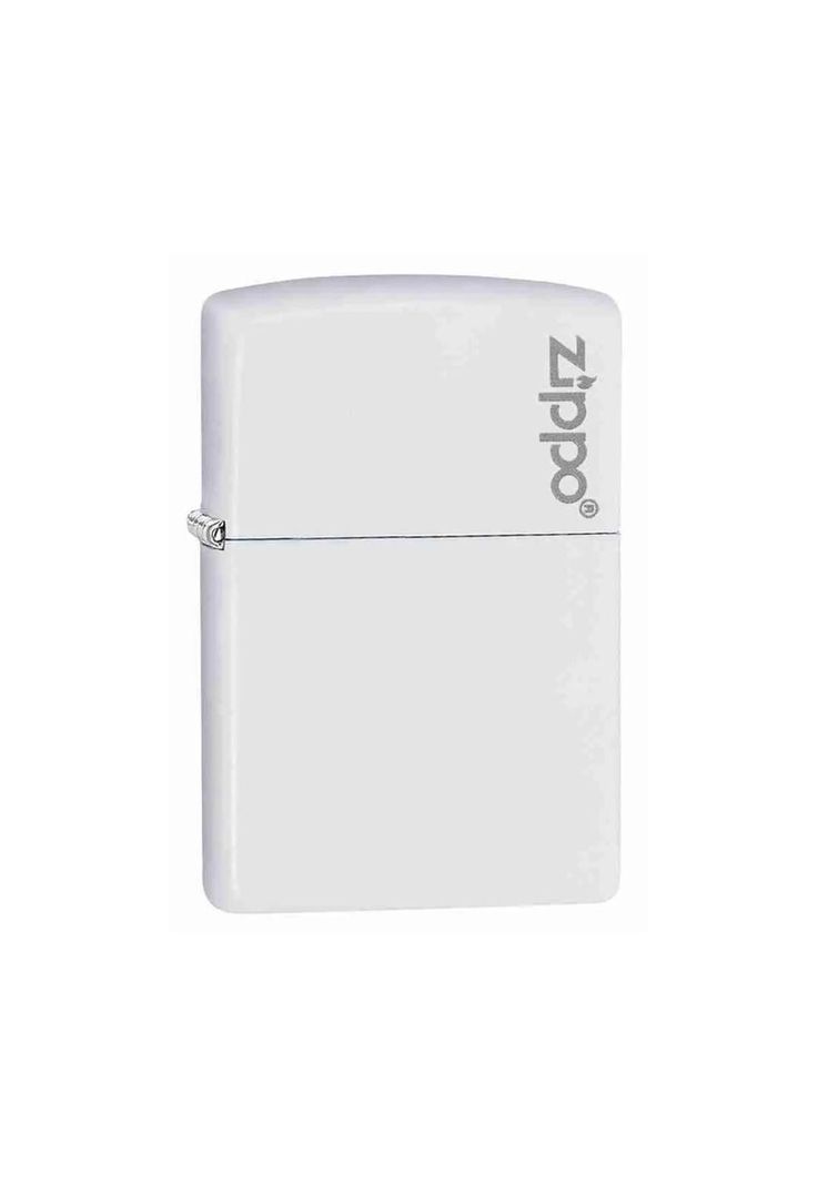 Encendedor Zippo Classic White Matte Logo ZP214ZL -2