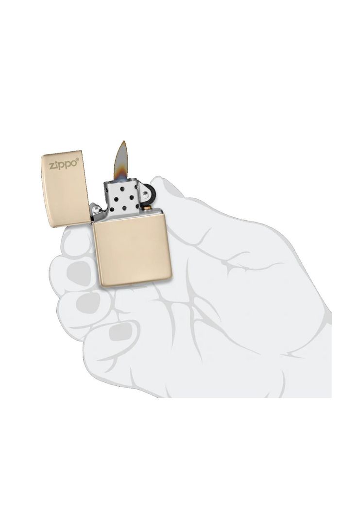 Encendedor Zippo Flat Sand Logo Beige ZP49453ZL-4