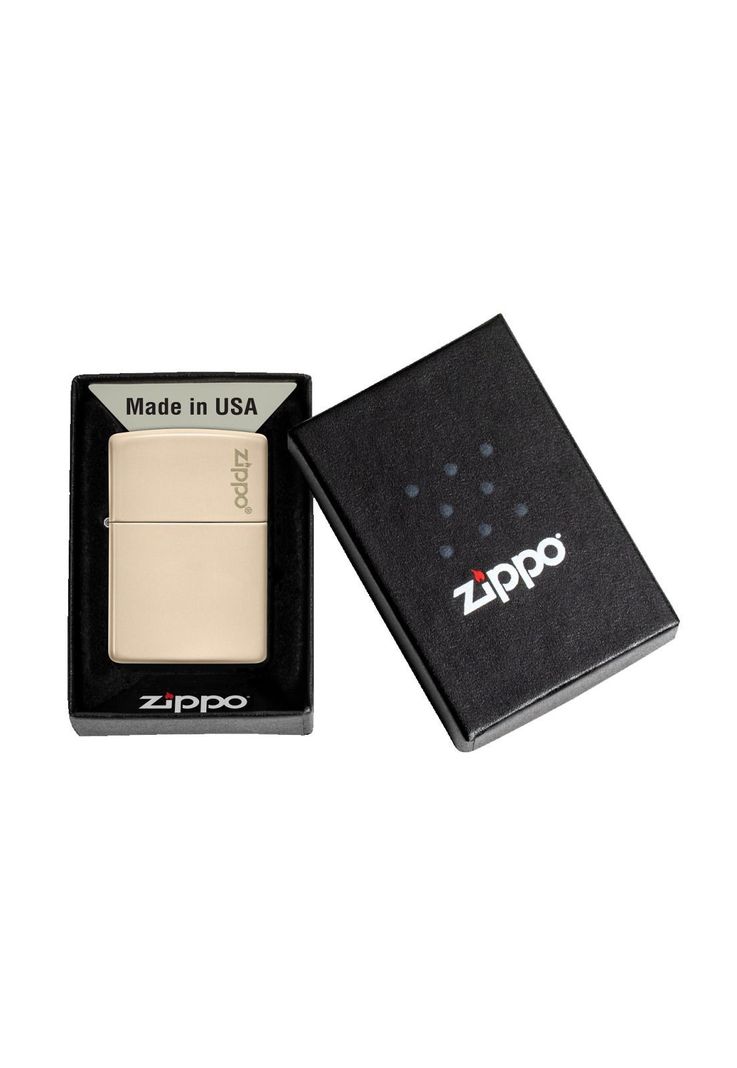 Encendedor Zippo Flat Sand Logo Beige ZP49453ZL-5