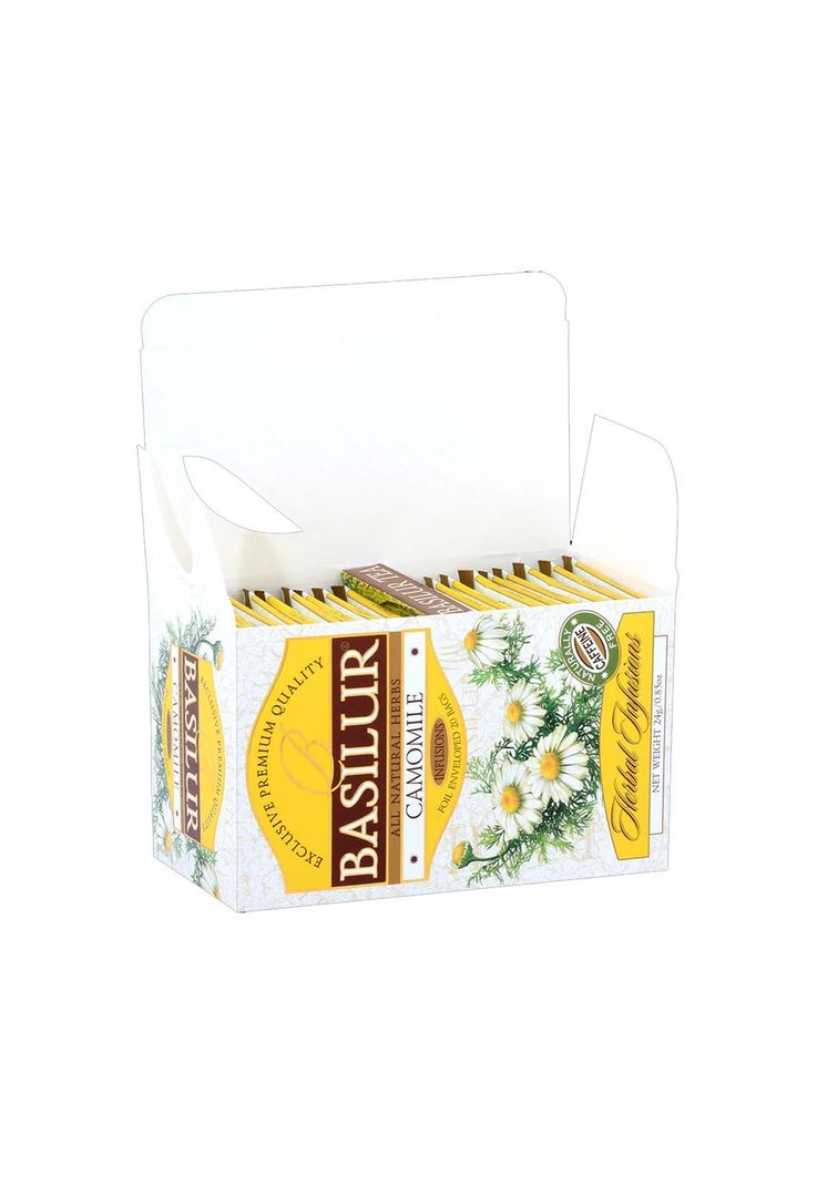 Te Basilur Manzanilla Chamomile Caja 25 bolsas-1