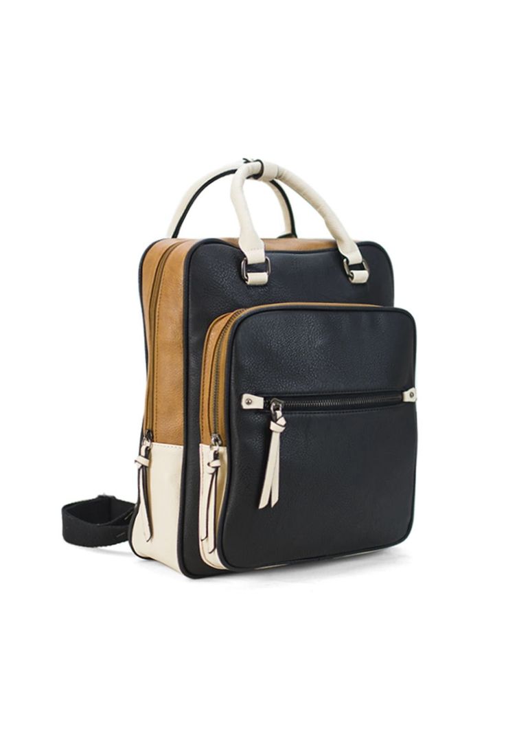 Mochila Caracas Negro Suela y Arena Lincoln's-0