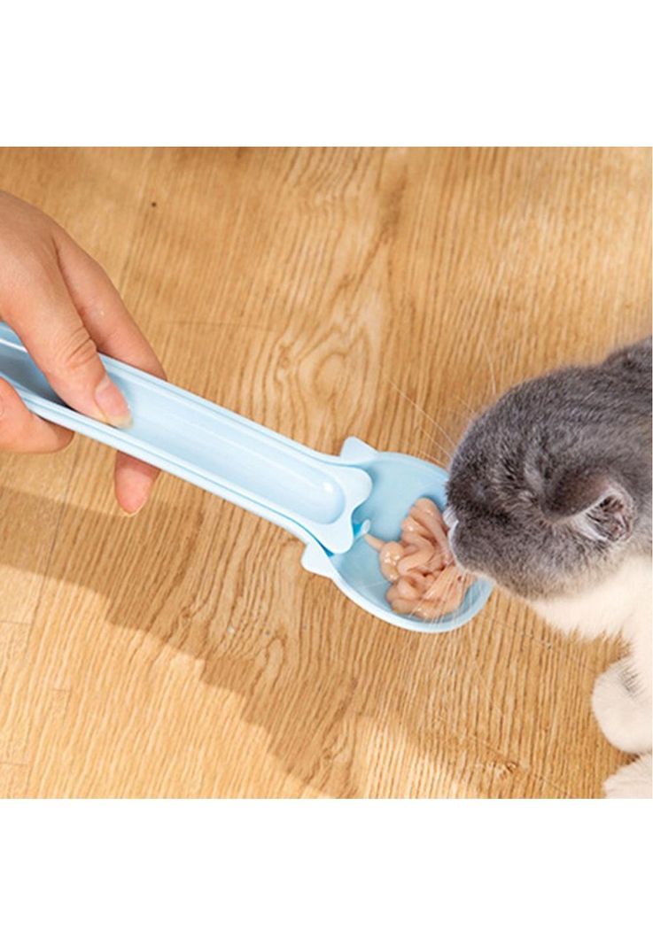 Cuchara Dispensadora de Churu y Alimento Para Gatos Rosado-3