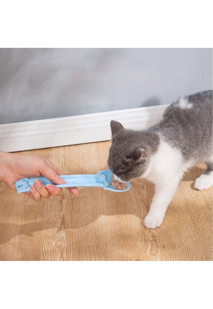 Cuchara Dispensadora de Churu y Alimento Para Gatos Rosado-4