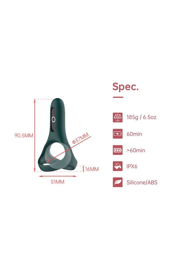 Anillo Vibrador a Control Remoto con APP Fun Town Rise-3