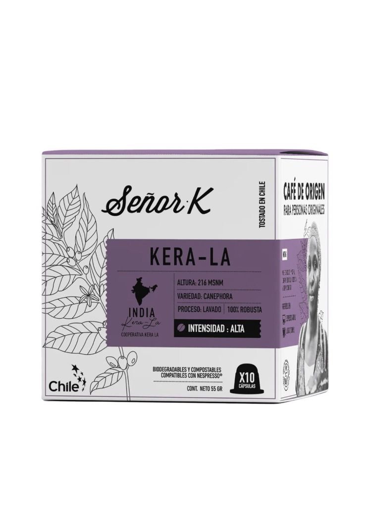 Cápsulas Nespresso India Kera x10 Cafe Señor K-0