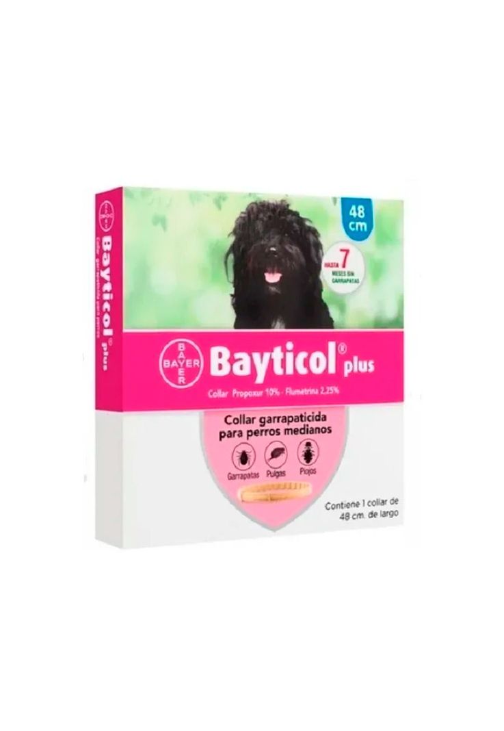 Collar Bayticol Pulgas Garrapatas Perros 48 Cm Medianos.-0