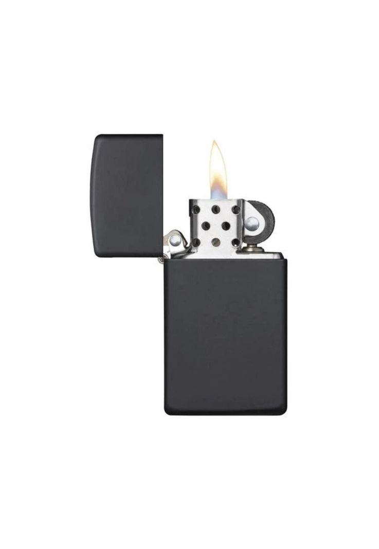 Encendedor Zippo Slim Black Matter Negro ZP1618-1