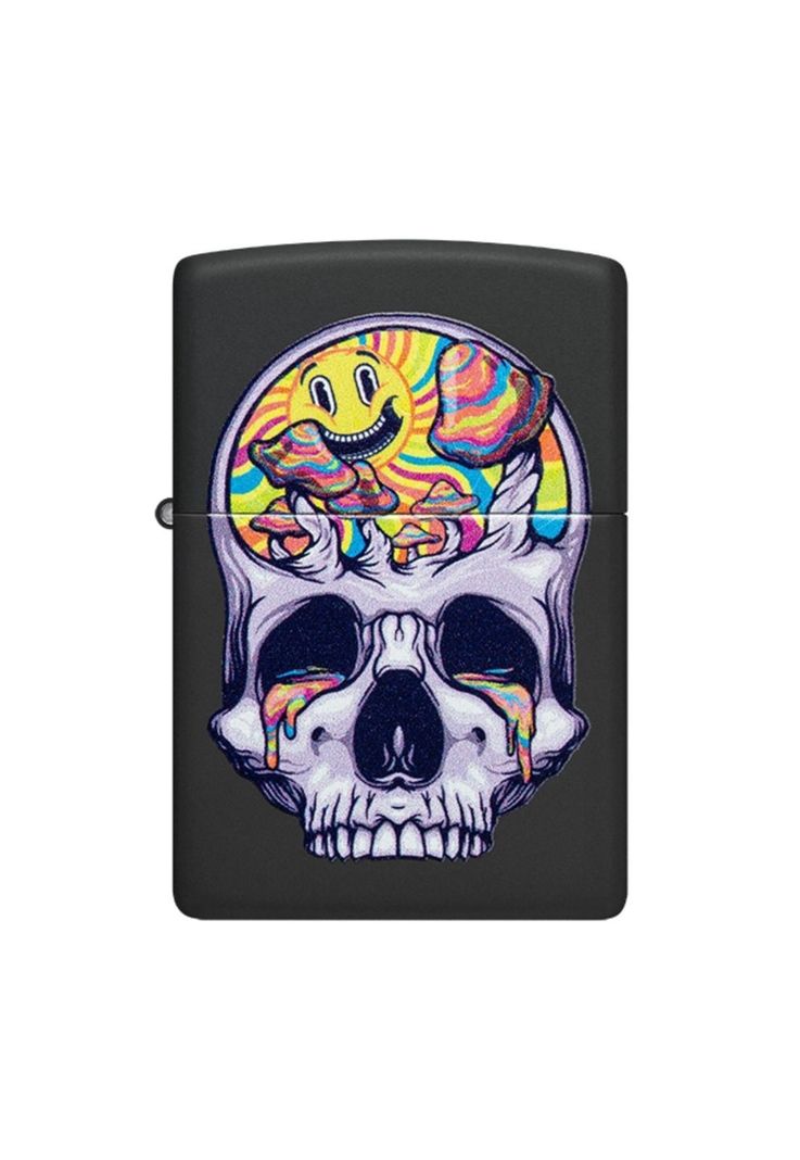 Encendedor Zippo Skull Moon Design Negro ZP48737-0