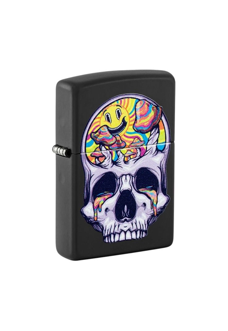 Encendedor Zippo Skull Moon Design Negro ZP48737-2