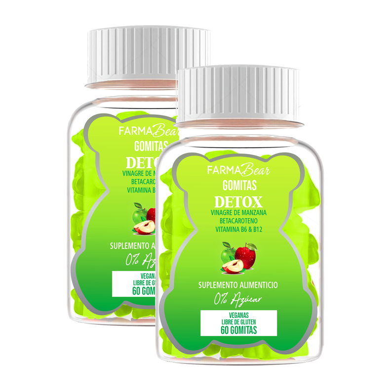 Vinagre De Manzana Detox + Vitaminas Pack 2 Frascos-0