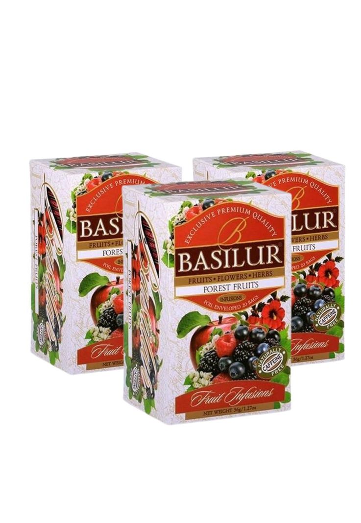 Pack Te Basilur 3 Cajas Forest Fruit de 25 Bolsas c/u-0