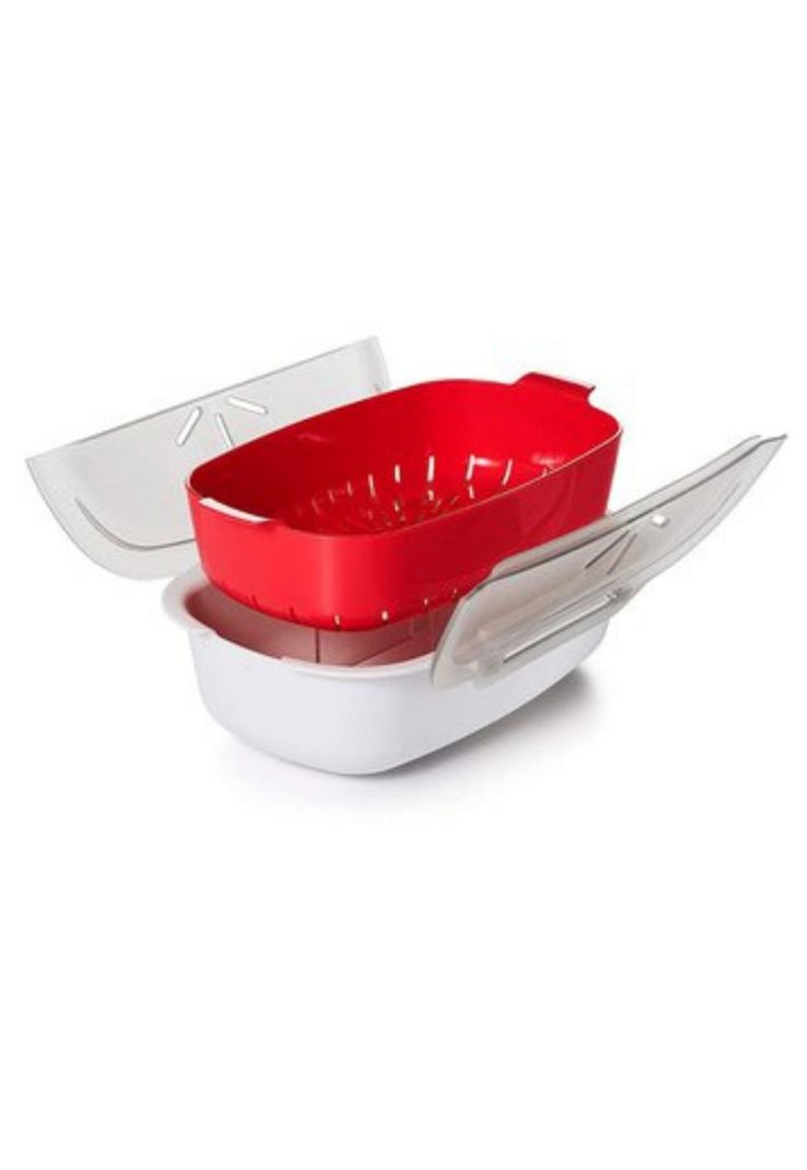 Bowl Plastico Vaporizador De Microondas Color Naranja-2