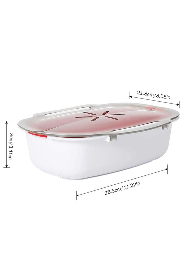 Bowl Plastico Vaporizador De Microondas Color Naranja-7