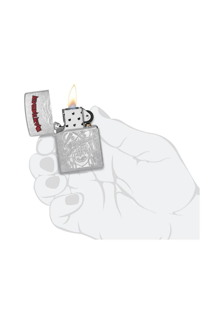 Encendedor Zippo Iron Maiden Design Plateado ZP48667-4