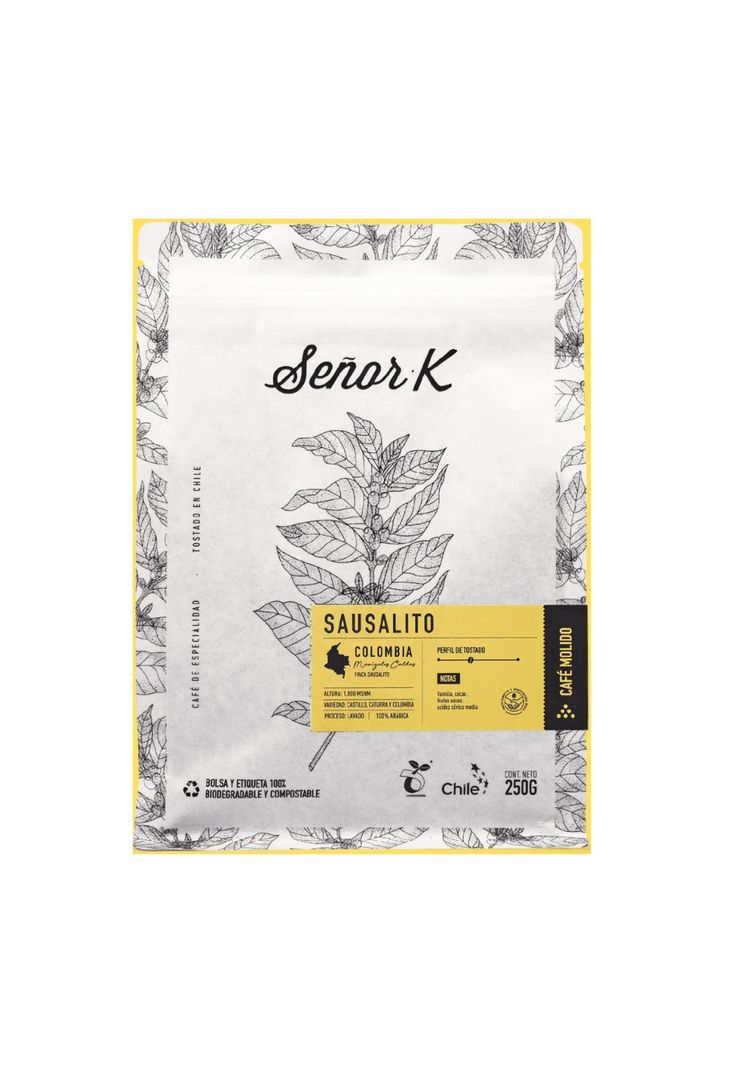 Café de Colombia Finca Sausalito 250gr Molido Señor K-0