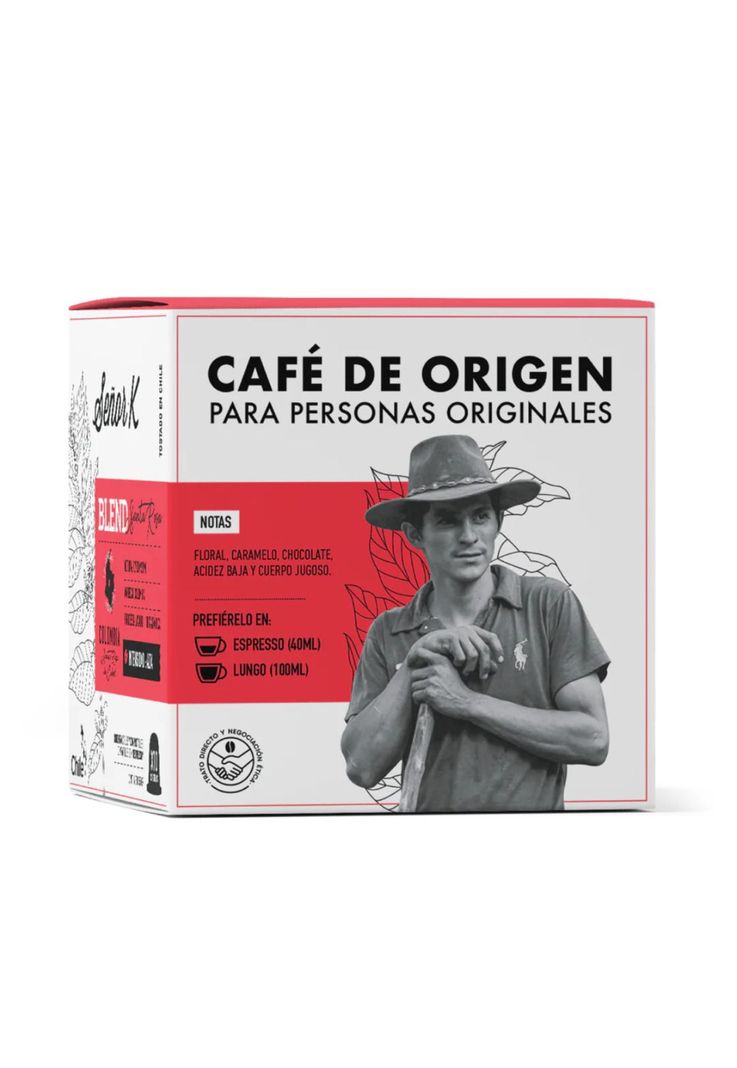 Cápsulas Nespresso Blend Santa Rosa x10 Café Señor K-1