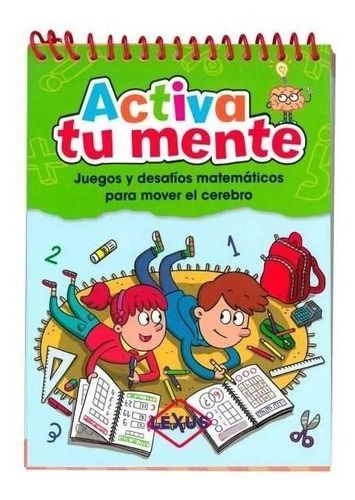 Activa Tu Mente, Libro Juegos Y Desafios Matematicos Verde Pastel