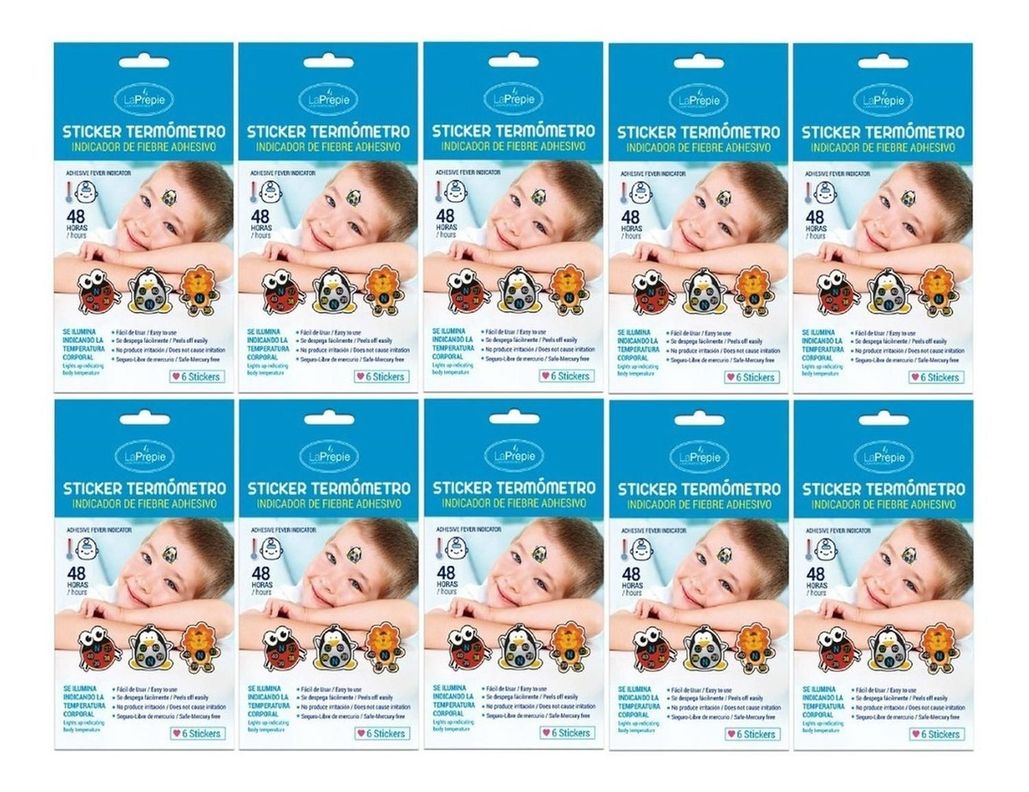 Pack X10 Sticker Termometro Kids-0