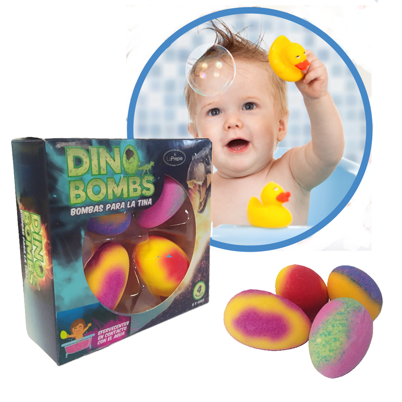  Bombas efervescentes Huevo de Dinosaurio para la tina baño -0