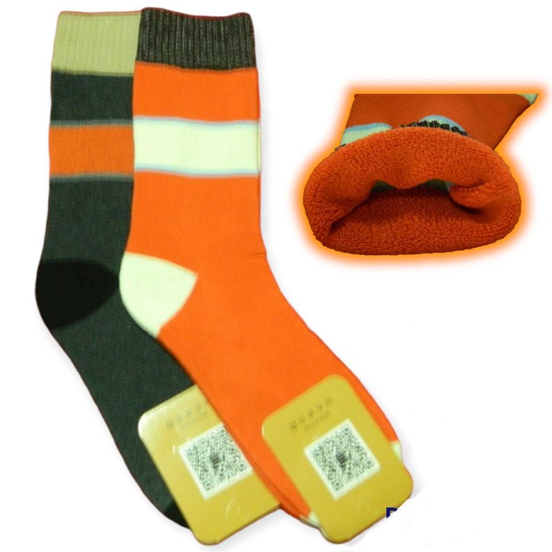 PACK DE 2 PARES DE CALCETINES naranjo y gris oscuro-0